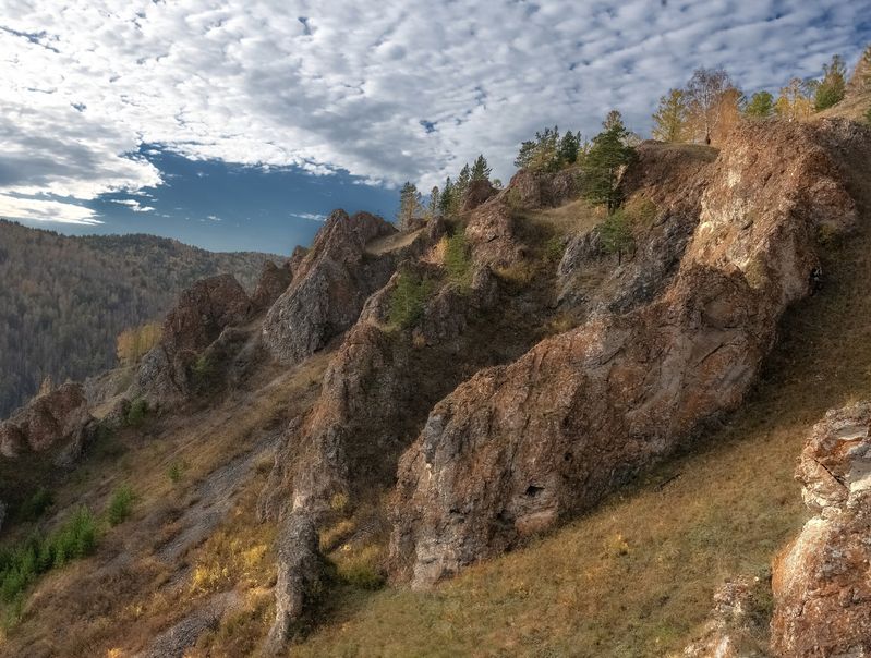 склон, осень, торгашинский хребет Осенний склонphoto preview
