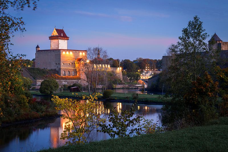 нарва осень октябрь утро Утро в Нарве фото превью