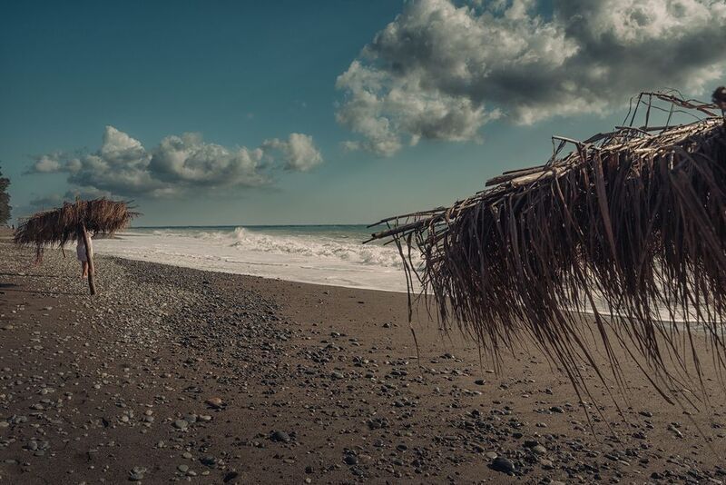 пляж море Пицунда Облака Пицундыphoto preview