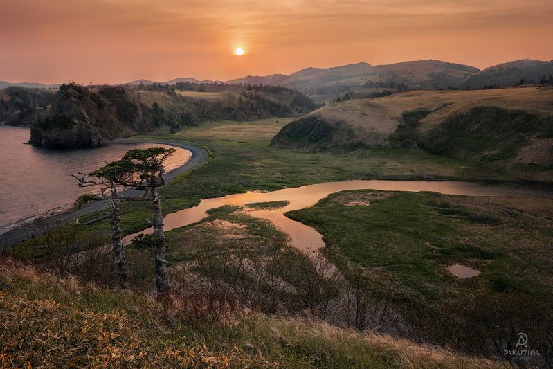 пейзаж, курилы, о. шикотан Закат на о. Шикотан, Курилыphoto preview