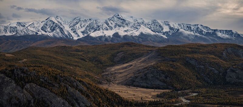 алтай, вечер, горы, хребет, осень Вечер в горахphoto preview