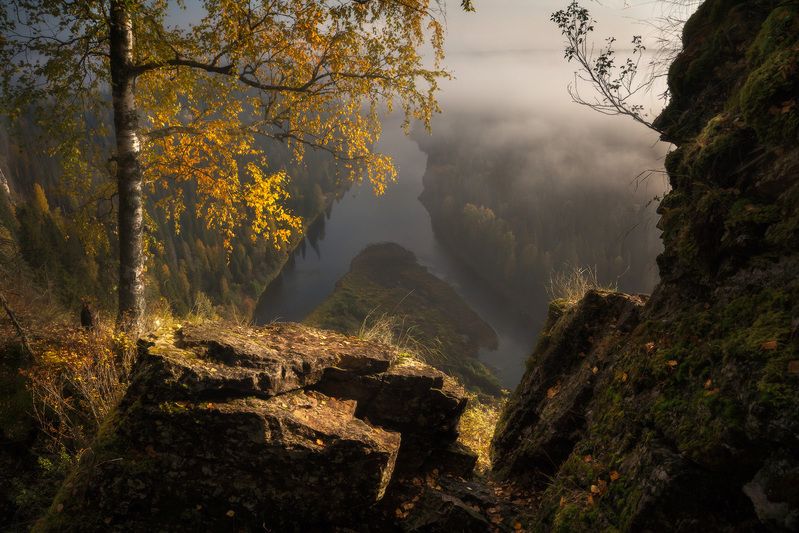 осень, усьва, урал Утро на Усьвеphoto preview