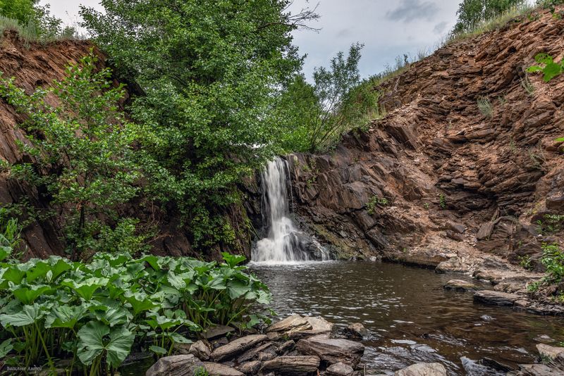 саринский водопад, водопад, река сухонташка, оренбургская область, природа Саринский водопадphoto preview