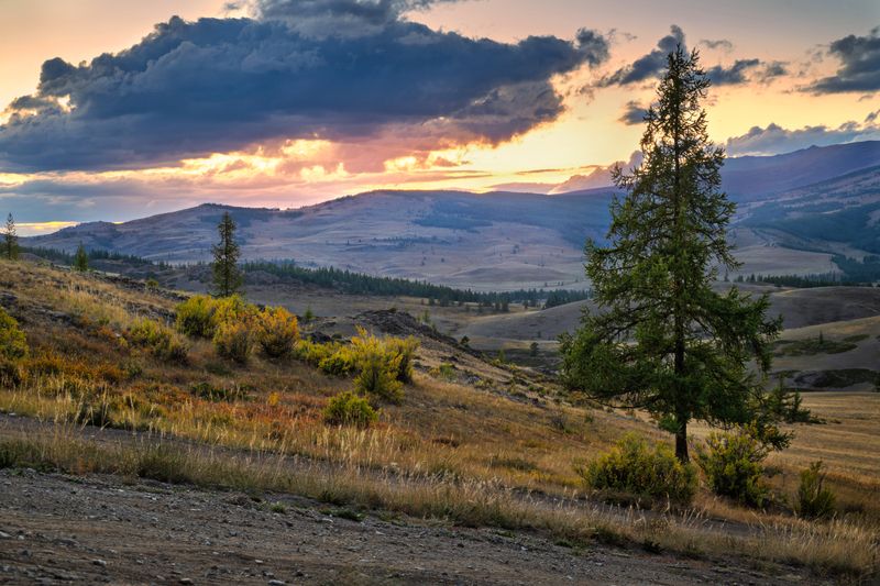 алтай, горы, природа, nikon, россия, закат Полыхающие небесаphoto preview