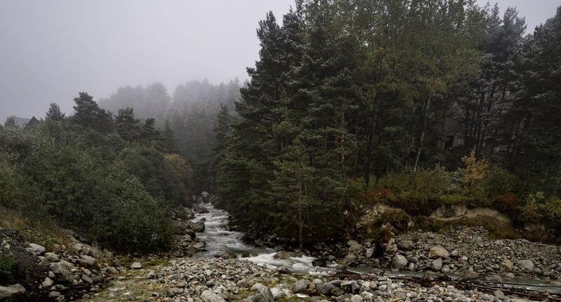 Россия, Северная Осетия, Алания, Дигория, Дигорское ущелье, река Урух, турбаза Порог Неба, Дигорияphoto preview