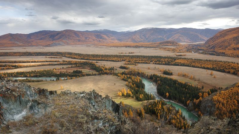 алтай, горный алтай, степь, самаха, степь самаха, осень Степь Самахаphoto preview