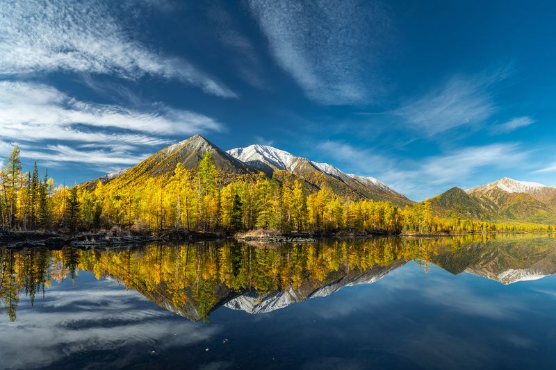 олон-нур, жомболок, саяны, бурятия, осень Олон-Нурphoto preview