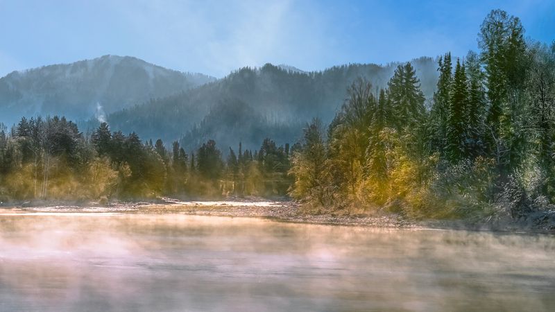 Холодное утро фото превью