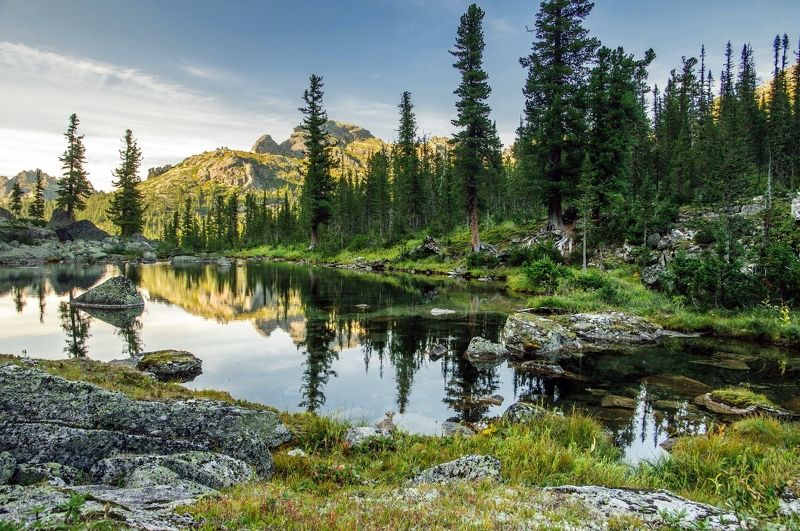 вечер на горном озереphoto preview