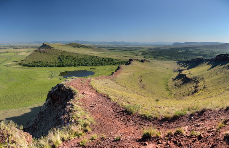 Озеро, Россия, Степь, Сундуки, Хакасия, Холмы На Первом Сундукеphoto preview