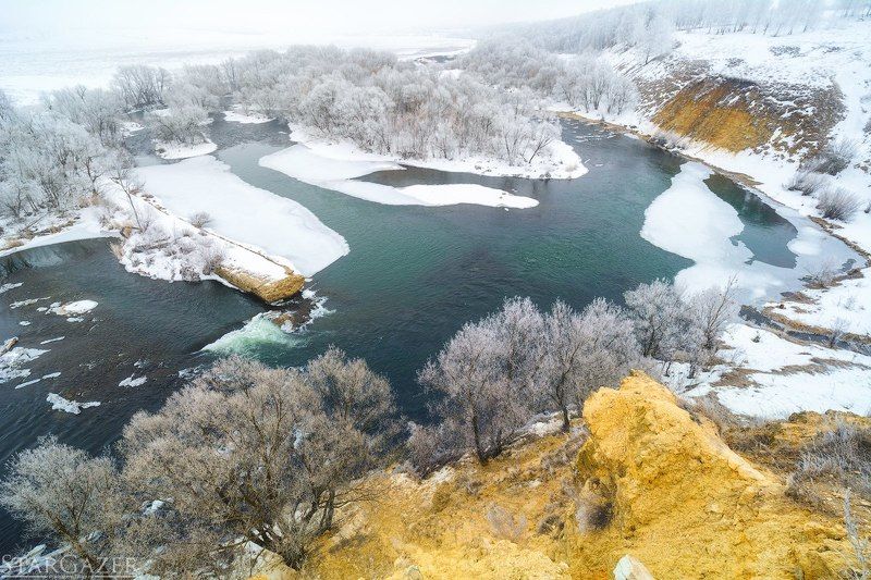 пейзаж, река, зима, winter, snow, river, russia, Landscape Февральский туман на Красивой мечеphoto preview