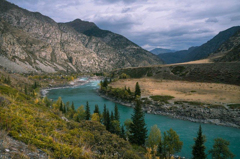 алтай, катунь, горный, роман карамышев, кур-кечу, пейзаж, горы, река Горный Алтай, Катунь.photo preview