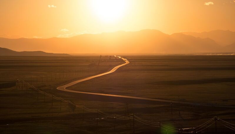 алтай, закат Чуйский трактphoto preview
