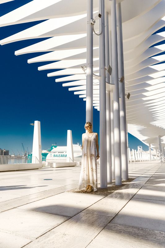 woman, portrait, fashion, beauty, outdoors Architectural elegancephoto preview