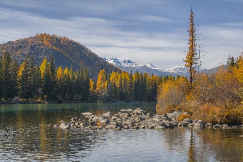 россия, горный алтай, река, осень Приятный уголокphoto preview