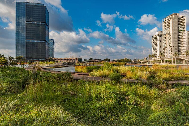 The ecological lake in Petah Tikvaphoto preview