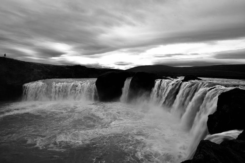 Landscapes, Waterfall, Iceland, Goðafoss Waterfall,  Наедине с природойphoto preview