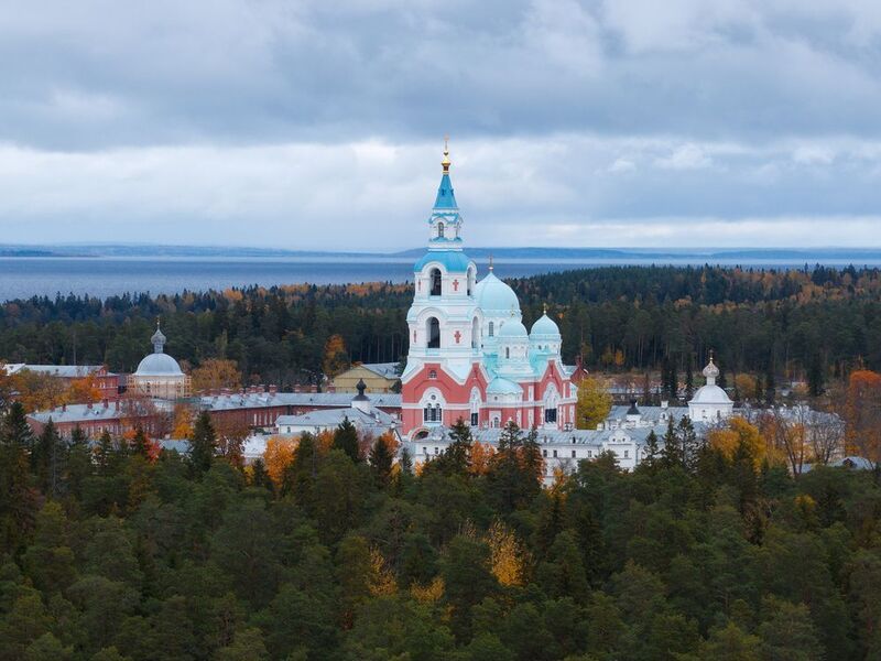 Валаам Собор Преображения Господня в Валаамском монастыре фото превью