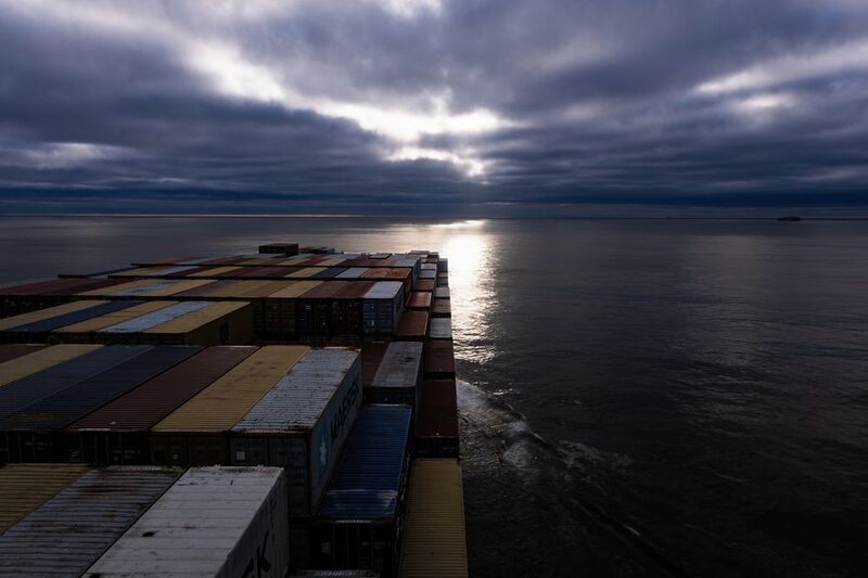 #ship #vessel #sea #ocean #sun #clouds Following the lightphoto preview