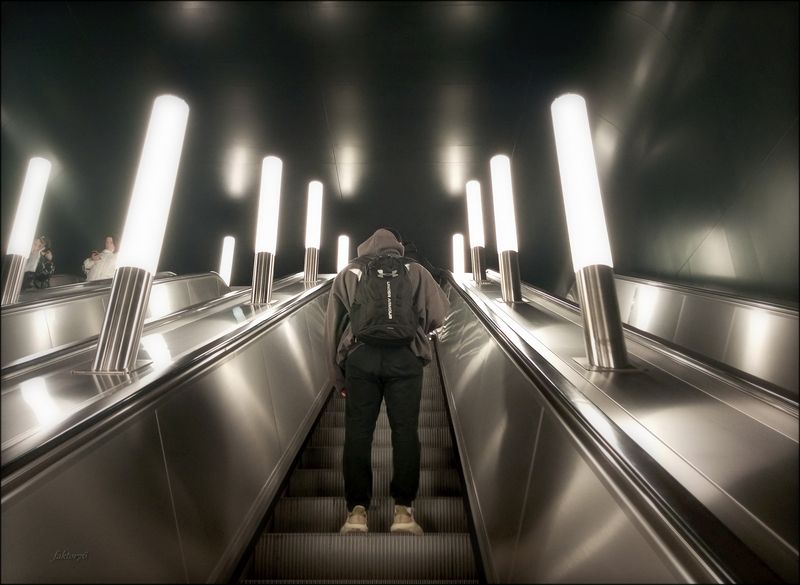метро, москва, архитектура, транспорт, город, подземка Эскалатор фото превью