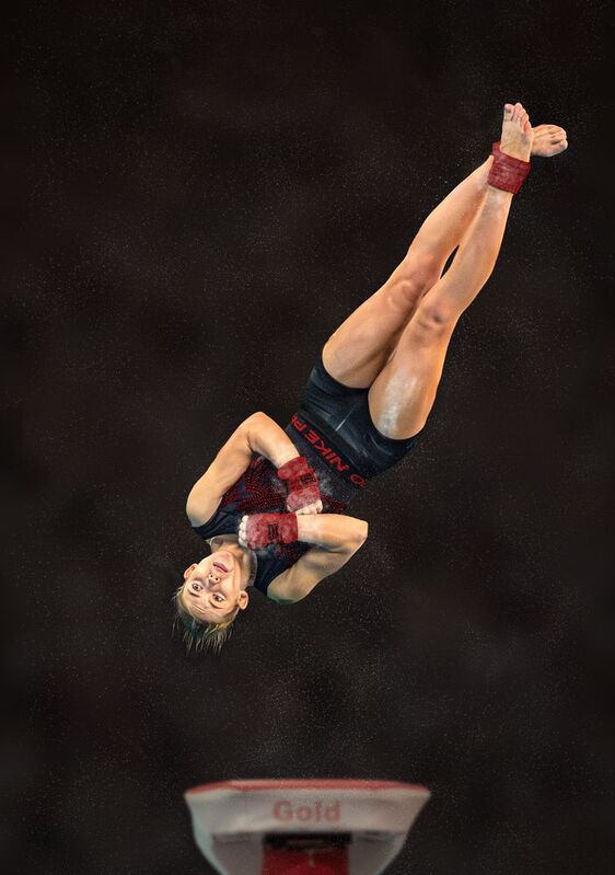 #gymnastics #sport #sports_photography One and a Half Twist Dismountphoto preview