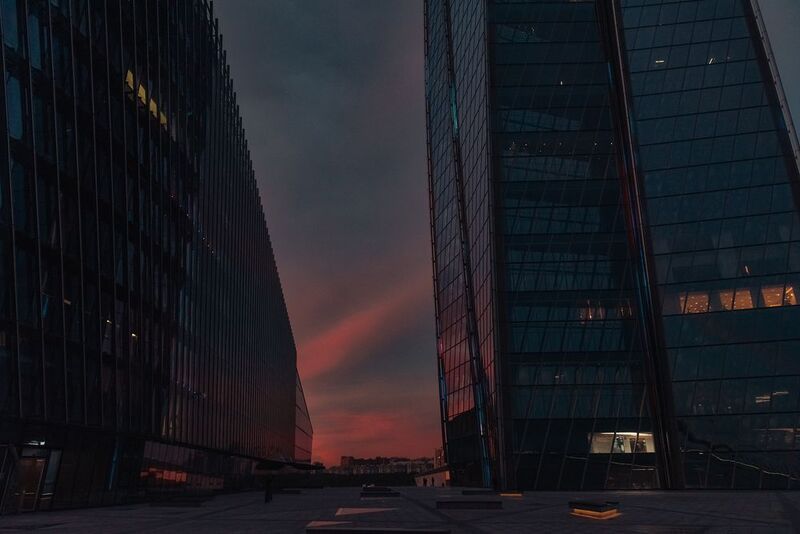 Лахта на закате фото превью