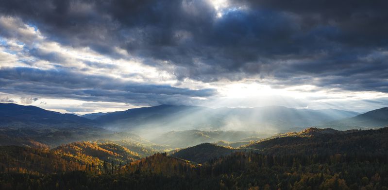 карпаты, панно, аэрофотосъемка ***photo preview