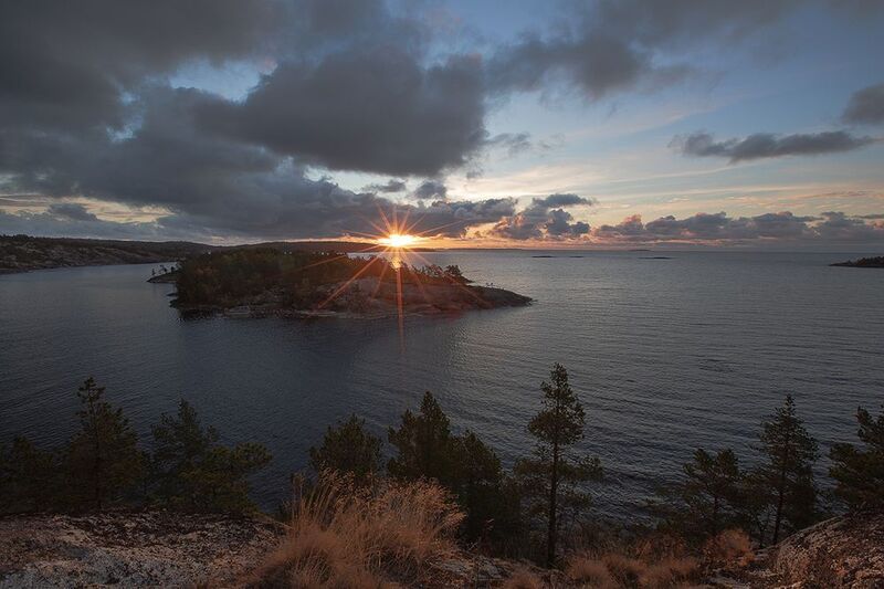 карелия, ладожские шхеры, осень, утро. Утро Ладоги.photo preview