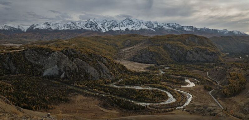 алтай, горы, река, долина, чуя, сопки, осень Чуяphoto preview