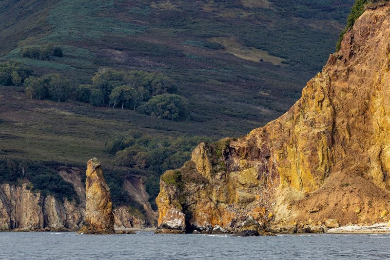 камчатка, берег, тихий океан, скалы Камчатские берега...photo preview