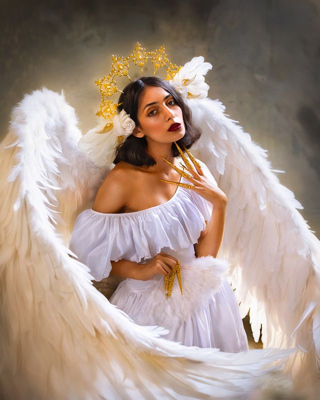 фотограф юлия дюдина, фотограф нижний новгород, арт фотограф,  волшебная фотосессия, фотосессия ангел, фотосессия демон, фотосессия в развалинах photo preview