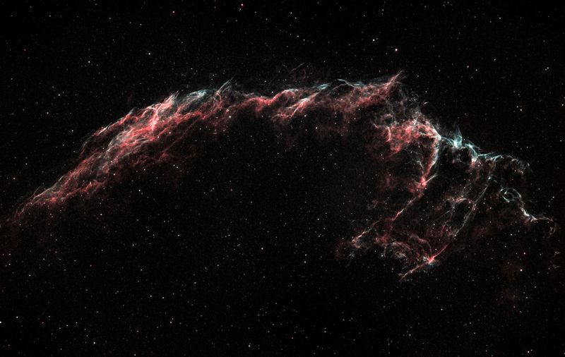 Туманность Рыбачья сеть в созвездии Лебедяphoto preview