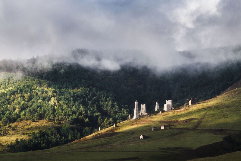 landscape, caucasus, mountines, ингушетия, пейзаж, горы, кавказ  фото превью