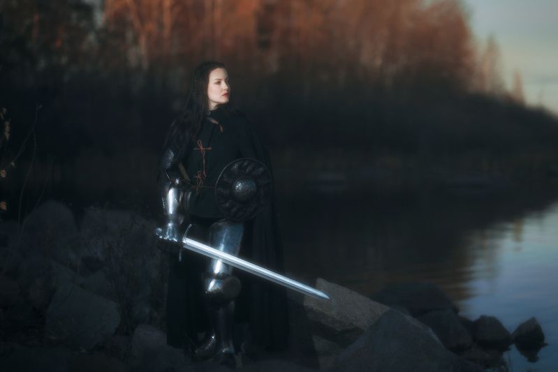 постановочное фото, кино, сказка, сказочное, ретро, стилизация, портрет, войн, доспехи Snow White - The Warsphoto preview