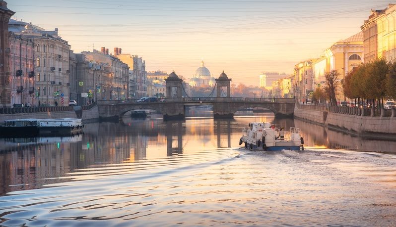 утро, рассвет, река, собор, мост Октябрьский этюдphoto preview