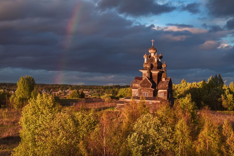 жеребцова гора Осенним вечером в Подпорожье...photo preview