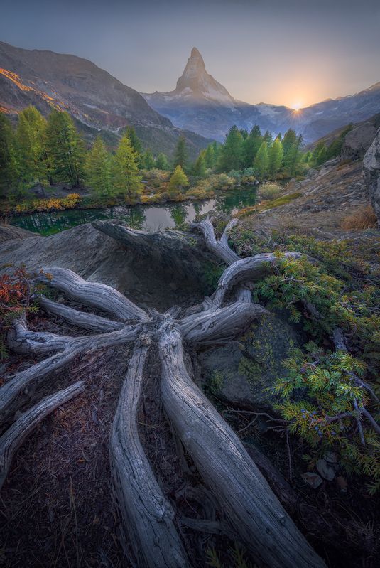 Switzerland, landscape, photography, mountains, alps, outdoors, landscape photography, matterhorn The Lonely Peakphoto preview