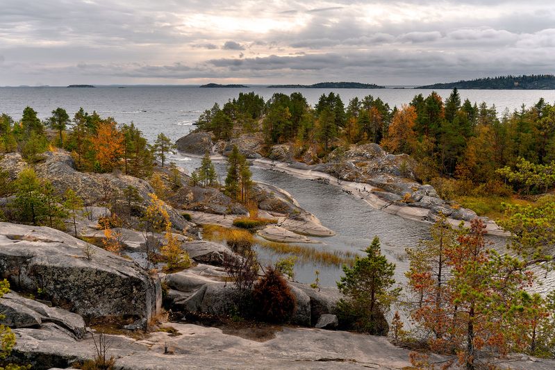 #landscape #autumn  Карелия, остров Хонкасалоphoto preview