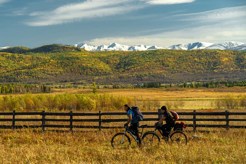 тункинская долина, бурятия, золотая осень, саяны, тункинские гольцы Велопокатушки по Тункинской долинеphoto preview