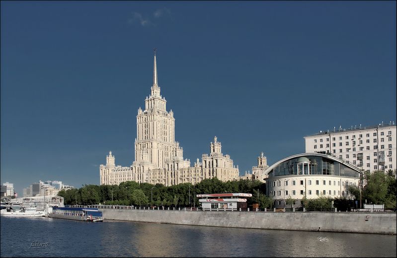 город, архитектура,  москва Гости́ница «Украи́на» фото превью