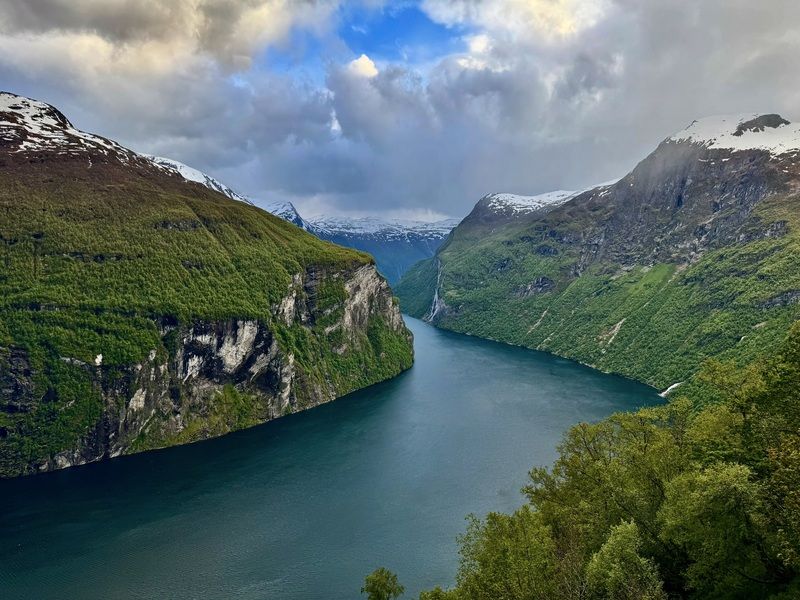Landscapes, Norway, Geiranger, Fjord, View, Colors,  Там, за поворотомphoto preview
