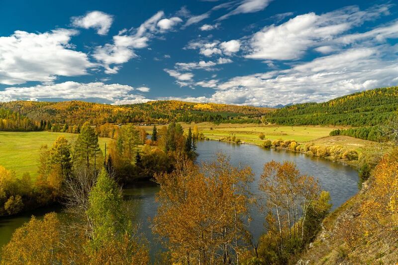 иркут, тункинская долина, саяны, золотая осень Такой разный Иркут с одной точкиphoto preview