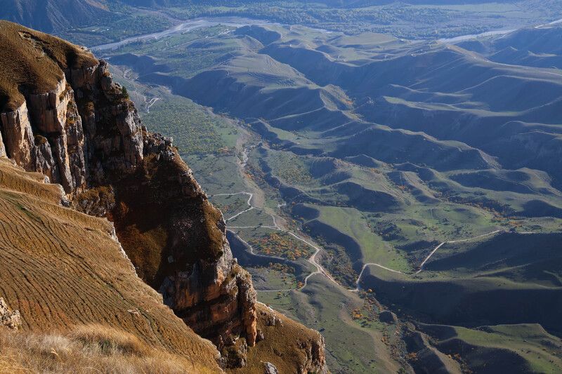 дагестан,горы,осень,пейзаж,река,аварское кайсу, Долина реки Аварское Кайсу..photo preview
