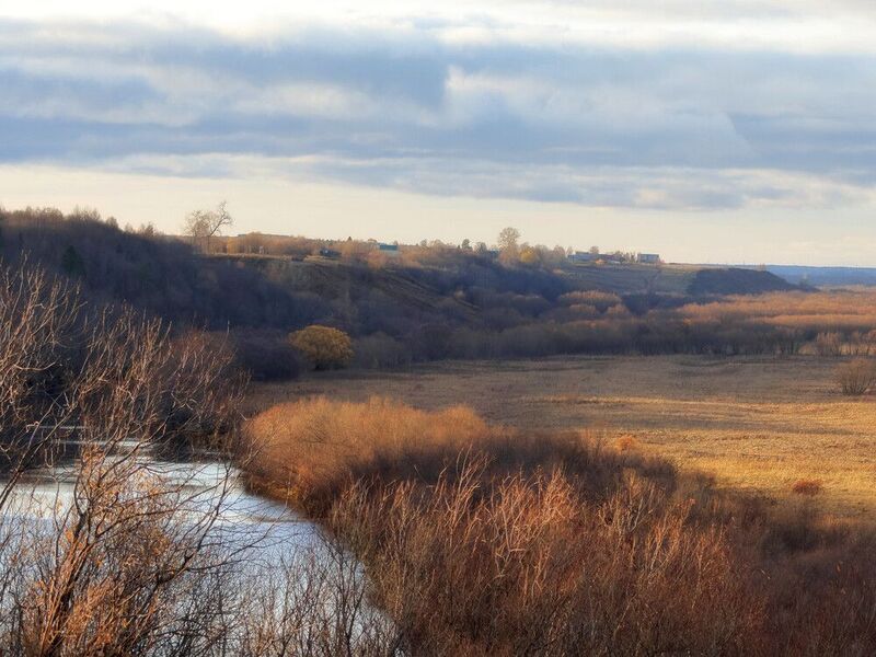 пейзаж, осень, природа, река, небо Уходящая осень.... фото превью