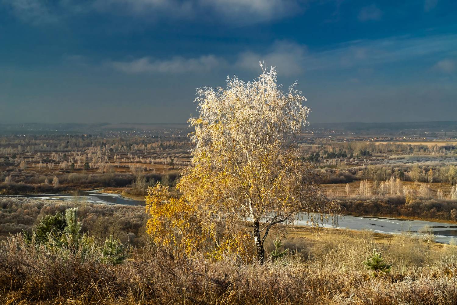 иркут, осень, иней, Тильпунов Михаил