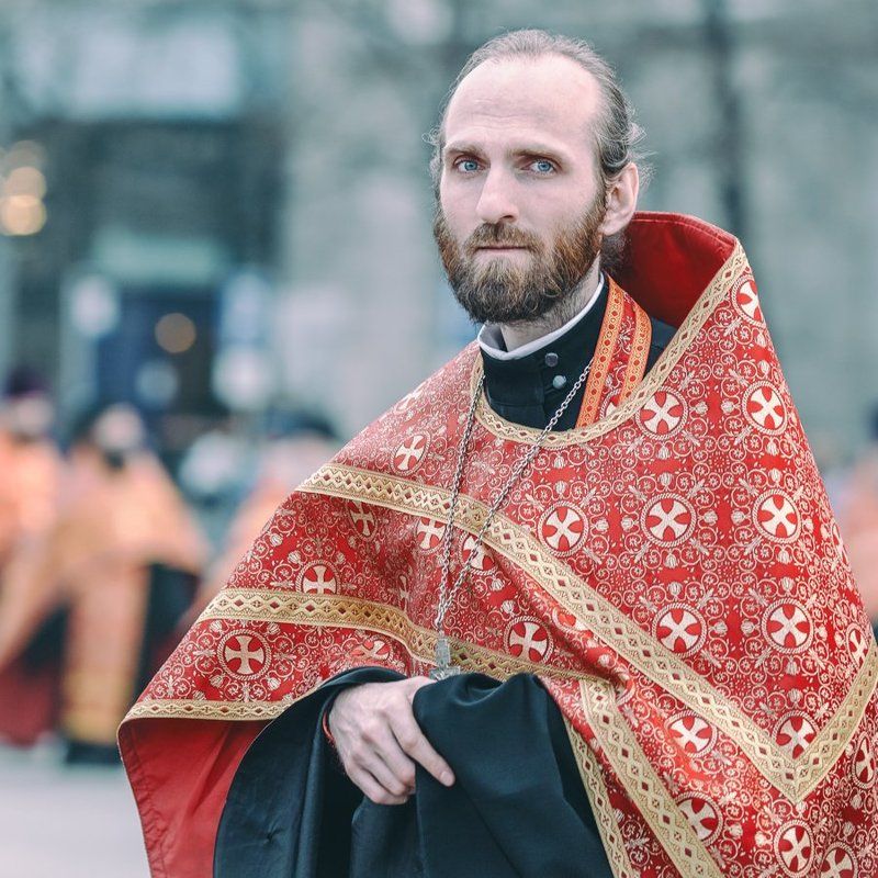 Батюшка, Крестный ход, Пасха, Праздник, Священник Русской православной ц Батюшка.photo preview