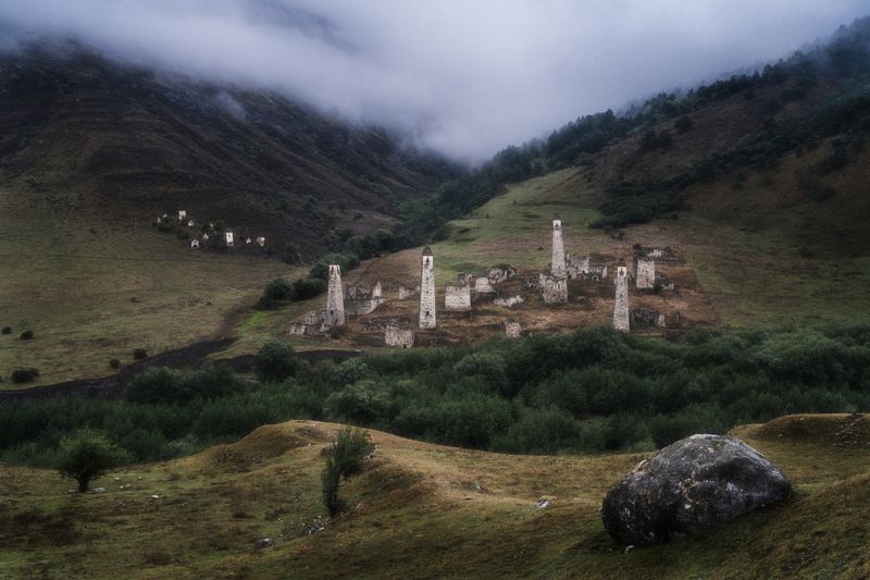 landscape, caucasus, mountines, ингушетия, пейзаж, горы, кавказ Таргим фото превью