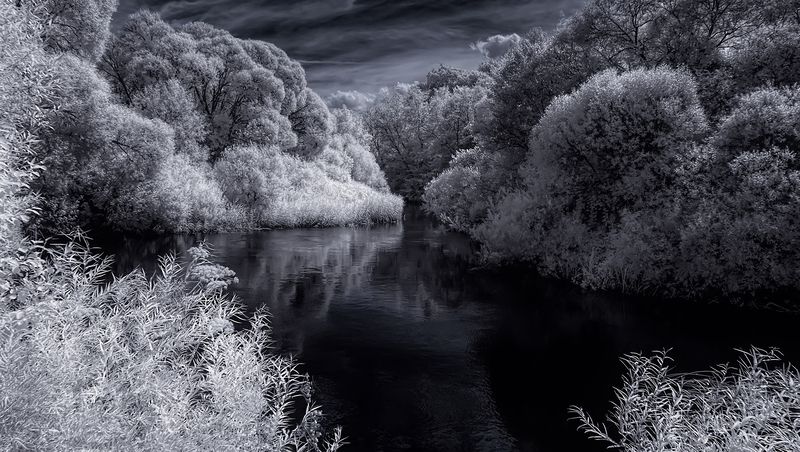 infrared, ик-фото, инфракрасное фото, инфракрасная фотография, пейзаж, лето Перекресток фото превью