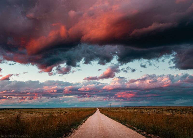 new mexico, usa, landscape, fall, autumn, nature, outdoors, clouds, cloud, sky, storm, thunderstorm, weather, road The Road Home (дорога домой)photo preview