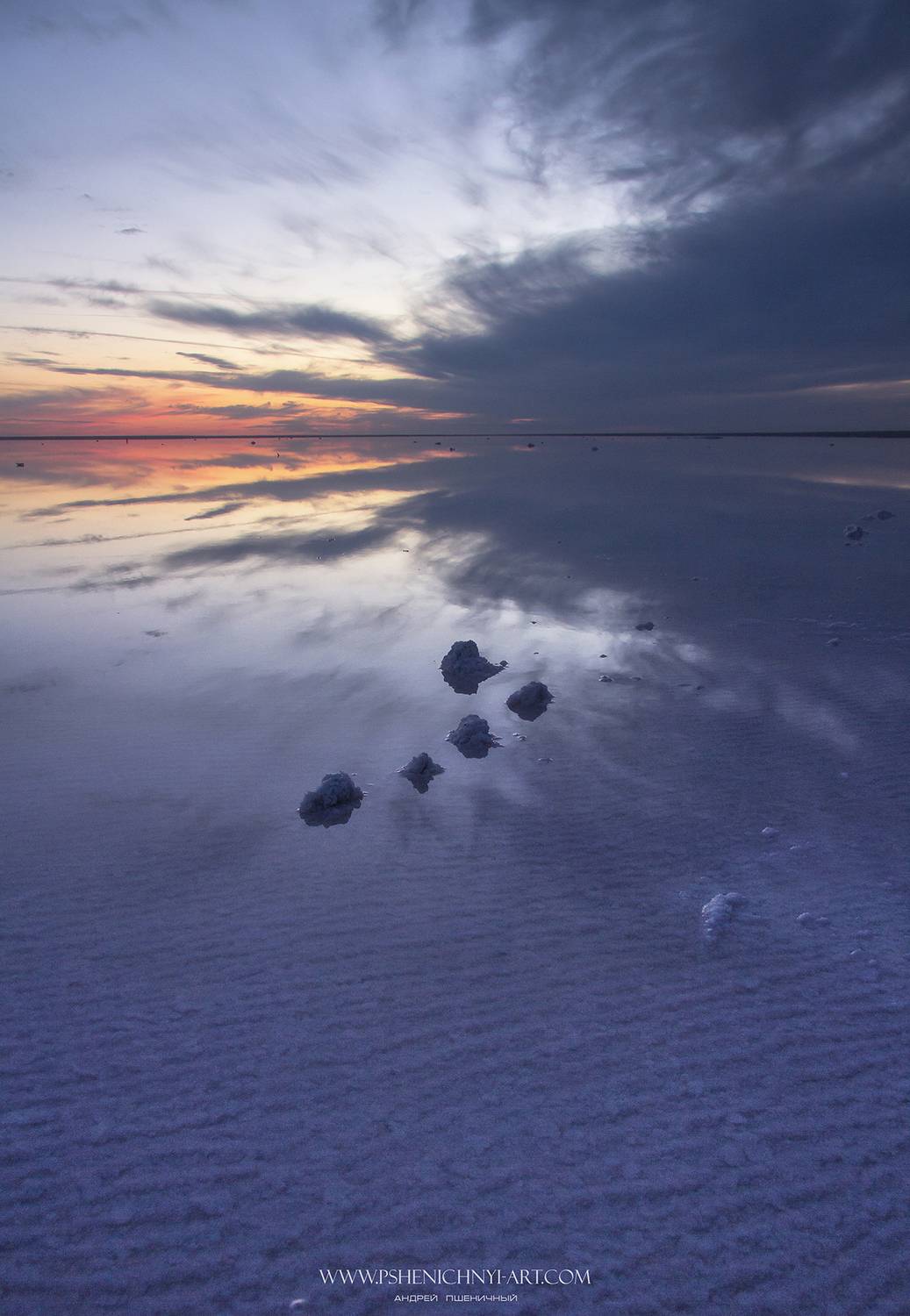 эльтон, небо, закат, отражение, свет, вода, горизонт, пейзаж, бесконечность, Пшеничный Андрей